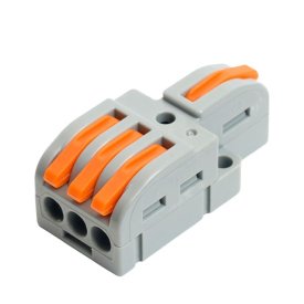 Клемма монтажная STEKKER 4 проводная LD220-103 1 вход 3 выхода 10шт