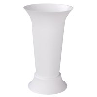 Ваза для цветов под срезку Д185хВ310мм белая