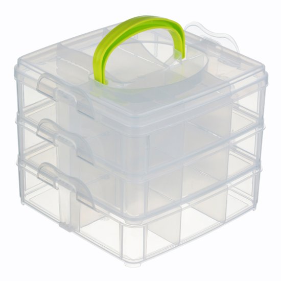 Органайзер IDEA 3 яруса 16,3x15,5x14см пластик