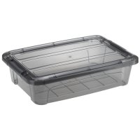 Ящик IDEA КИП 2,8л 20x30x8cм пластик с клипсами, крышкой