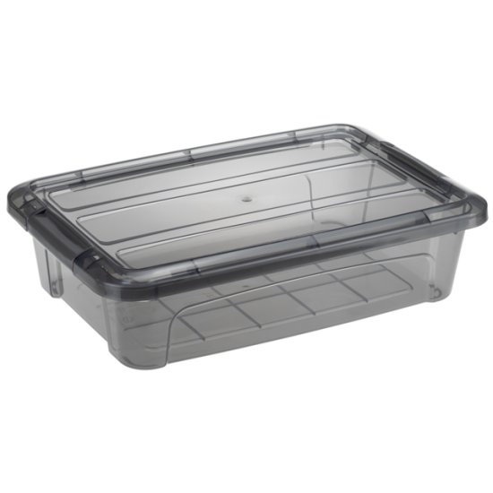 Ящик IDEA КИП 2,8л 20x30x8cм пластик с клипсами, крышкой