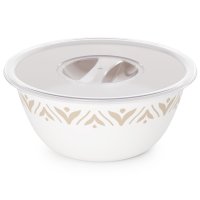 Миска Эстетика 21см 1,7л с крышкой пластик