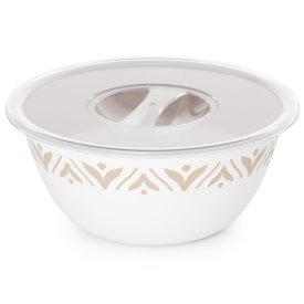 Миска Эстетика 21см 1,7л с крышкой пластик