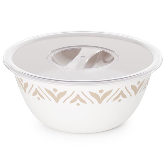 Миска Эстетика 21см 1,7л с крышкой пластик