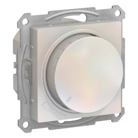 Диммер поворотно-нажимной SYSTEME ELECTRIC Atlas Design 400Вт жемчуг