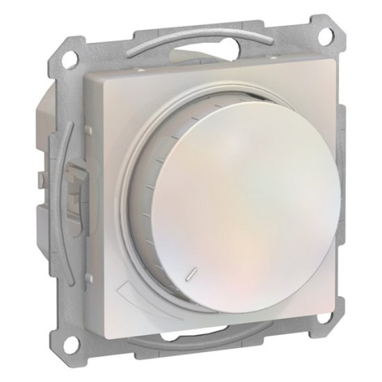 Диммер поворотно-нажимной SYSTEME ELECTRIC Atlas Design 400Вт жемчуг