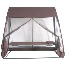 Гамак с антимоскитной сеткой 2,6х1,8х2,1м коричневый