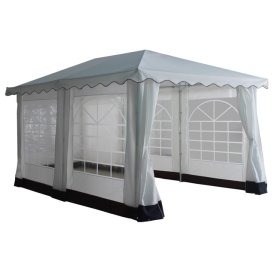 Шатер с боковыми полотнами и дверью 3х4х2,76м белый