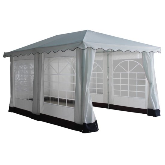 Шатер с боковыми полотнами и дверью 3х4х2,76м белый