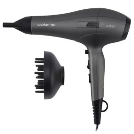 Фен POLARIS PHD 2600ACi Salon Hair 2600Вт ионизация серый/графитовый