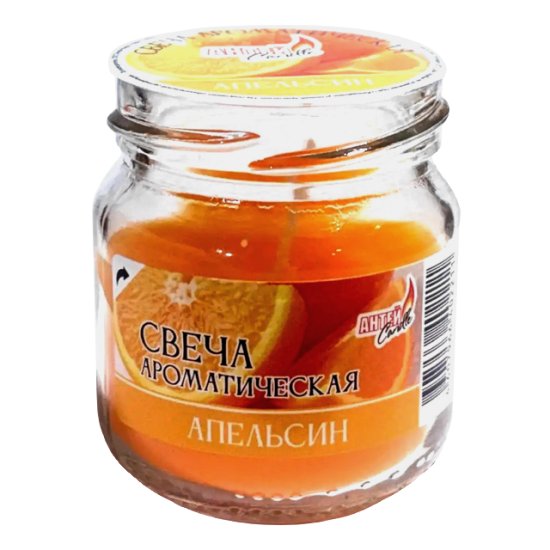 Свеча в банке Апельсин 5х6см 5ч/г ароматизированная