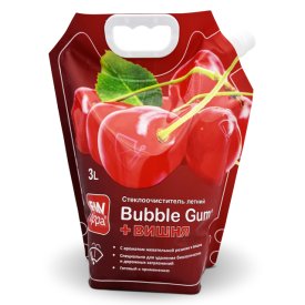 Автооочиститель стекол FIN TIPPA Bubble Gum вишня летний 3л дой-пак