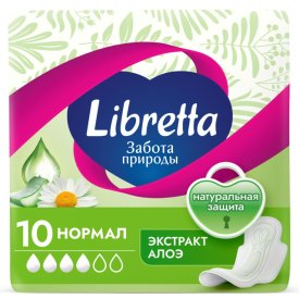 Прокладки LIBRETTA Забота Природы Нормал 10 шт