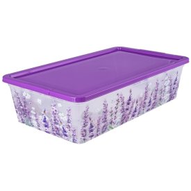 Контейнер ПОЛИМЕРБЫТ Lavender 5,5л 34х19х12см пластик с крышкой