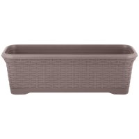 Горшок прямоугольный INGREEN Rattan 55см 10л съемный поддон французский платан