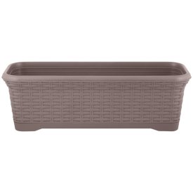 Горшок прямоугольный INGREEN Rattan 55см 10л съемный поддон французский платан