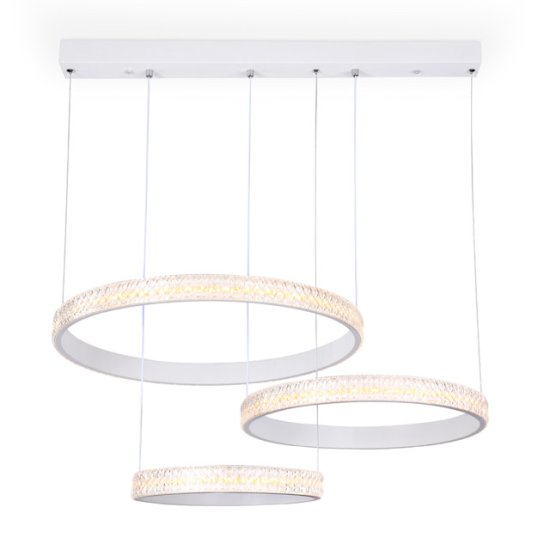Люстра подвесная AMBRELLA LIGHT Акрилика LED 99Вт 6400К 5925Лм ПДУ белый
