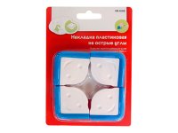 Накладка на острые углы 4х4см белый 4шт