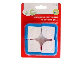 Накладка на острые углы 4х4см белый 4шт