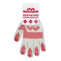 Перчатки Максидом с ПВХ белые