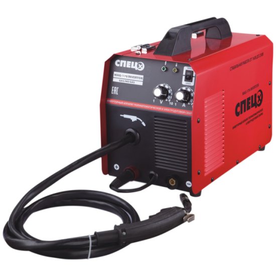 Инвертор сварочный СПЕЦ MAG170 INVERTOR 160А с функцией ММА 0,6-0,8мм