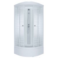Кабина душевая TRITON Стандарт 100х100х228см средний поддон 31см 1/4 круга