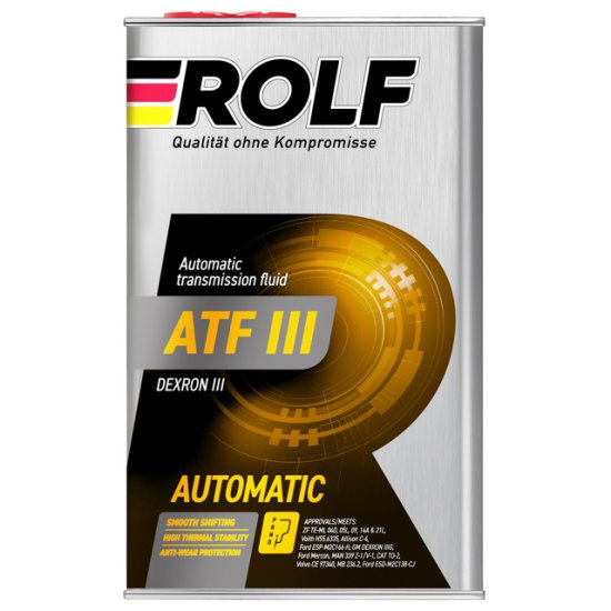 Масло трансмиссионное ROLF  ATF III минеральное 1л