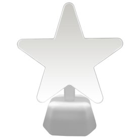 Светильник ночник OGM Звезда 3хАА пластик желтый