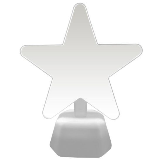 Светильник ночник OGM Звезда 3хАА пластик желтый