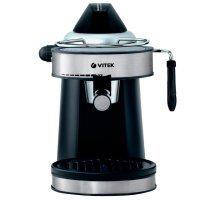 Кофеварка эспрессо VITEK VT-1510 750Вт 5бар 0,24л черный/серебристый
