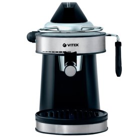 Кофеварка эспрессо VITEK VT-1510 750Вт 5бар 0,24л черный/серебристый