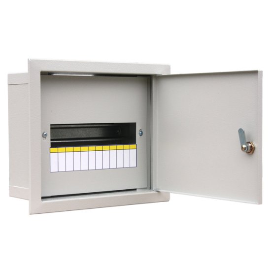 Щит распределительный встраиваемый RUCELF на 12 модулей ЩРВ-12 IP31 серый