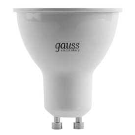 Лампа GAUSS Elementary MR16 5,5Вт GU10 LED 430Лм 3000К рефлектор