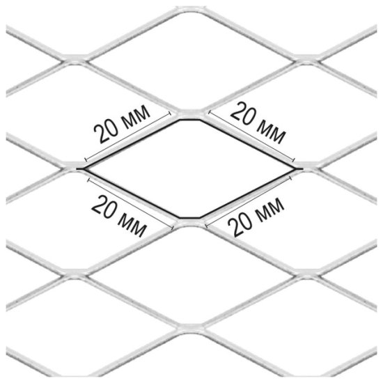 Сетка металлическая STRECK 15х1м ячейка 20х20мм