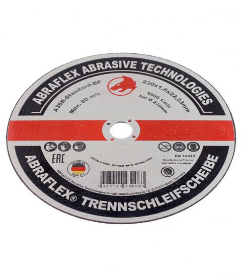 Круг отрезной по металлу Abraflex 230х22х1,6 мм (А230162223/30063)