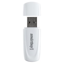 Флеш-накопитель USB SMARTBUY 64GB Scout White белый
