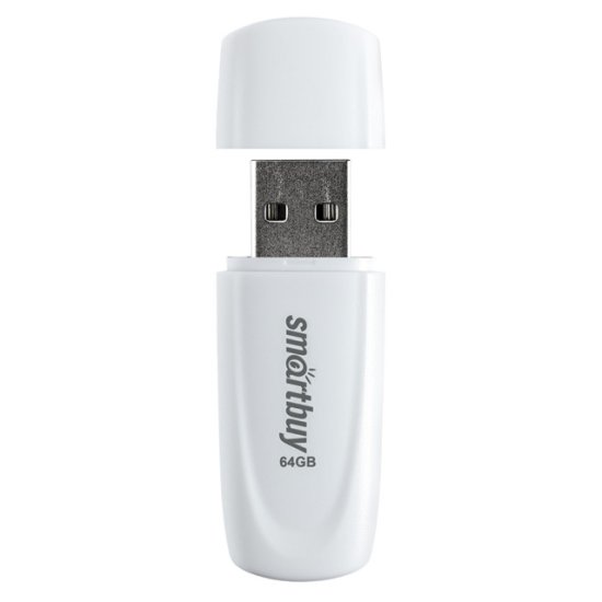 Флеш-накопитель USB SMARTBUY 64GB Scout White белый
