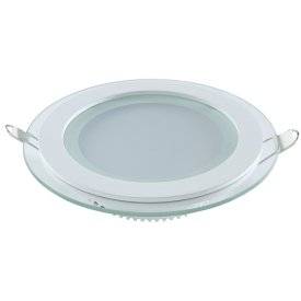 Светильник встраиваемый GAUSS Glass LED 12Вт 990Лм 4000K IP20 круг с дек.стеклом белый