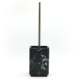 Гарнитур для туалета VITARTA Black Marble полирезин черный