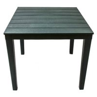 Стол квадратный Прованс 80x80x70см тёмно-зелёный пластик