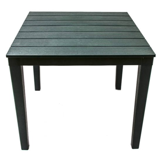 Стол квадратный Прованс 80x80x70см тёмно-зелёный пластик