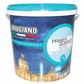 Грунтовка с кварцевым наполнителем ARTIGIANO Primer Quarzo 7,5л белая, арт.14457