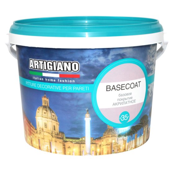 Краска грунтовочная ARTIGIANO Basecoat 2,5л белая, арт.14144
