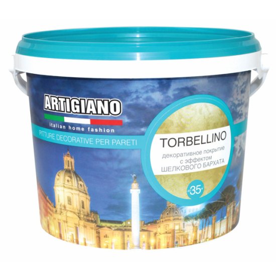 Краска декоративная ARTIGIANO Torbellino 2,5л перламутр, арт.15281