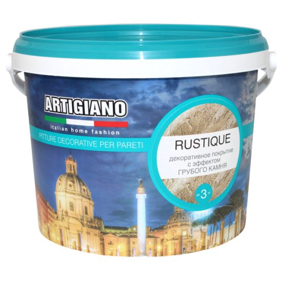 Краска декоративная ARTIGIANO Rustique 2,5л белая, арт.14140