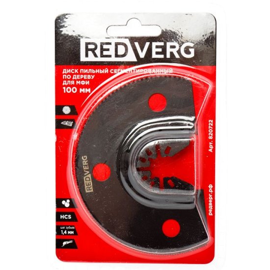 Диск пильный по дереву REDVERG для МФИ 100 мм
