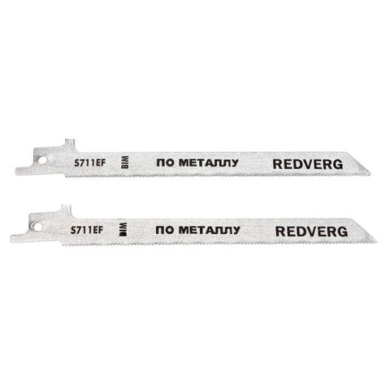 Полотно для сабельной пилы REDVERG S711EF BIM по стали 150 мм 2 шт
