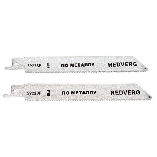 Полотно для сабельной пилы REDVERG S922BF BIM по металлу 150 мм 2 шт