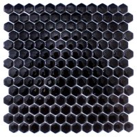 Мозаика Zetoglass Mosaic TZL907 30х30х0,5 см черная