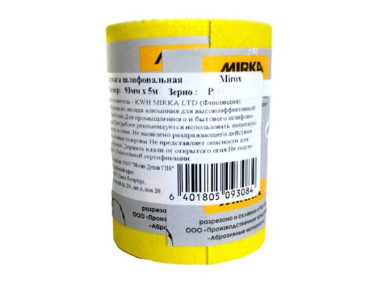 Бумага шлифовальная Mirox 93мм x 5м Р150, арт.00000001936